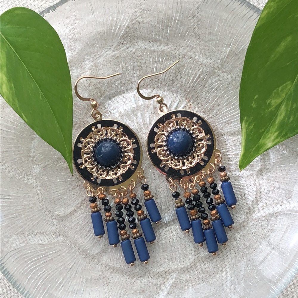 Bohemian Tassel Bead Earrings